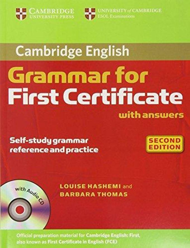 Cambridge University Press Cambridge Grammar for First Certificate with Answers and Audio CD (Cambridge Books for Cambridge Exams) ,Ed. :2
