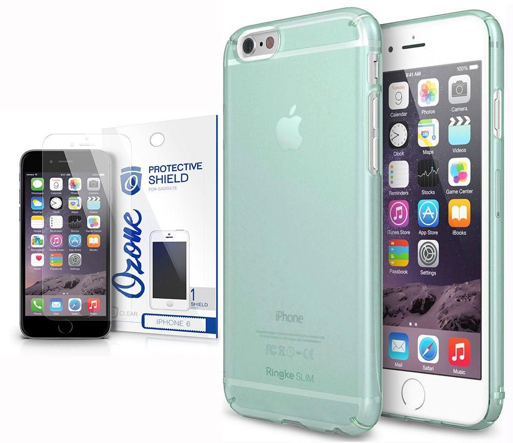Rearth iPhone 6S / 6 Ringke Premium Slim Frost Premium Case Cover  & Ozone Screen Guard - Green