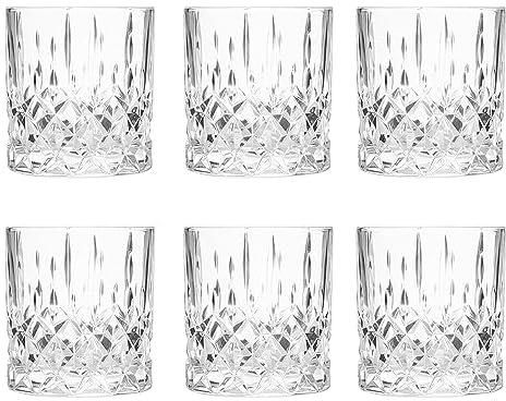 Vidivi Venezia High Quality Glass Cocktail Tumbler 300 ml Set of 6 Pieces - Transparent