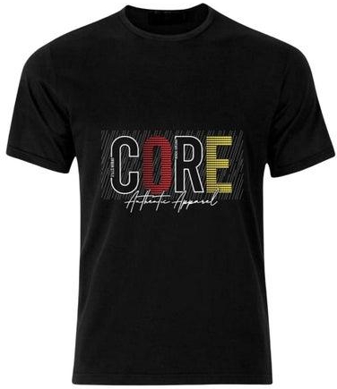 CORE Authentic Casual Crew Neck Slim-Fit Premium T-Shirt Black