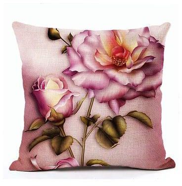 Floral Print Square Cushion Cover Multicolour 45x45centimeter