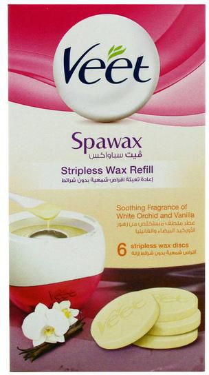 Veet Spawax Stripless Wax Refill White Orcid & Vanilla ( 6 Stripless ) 150g