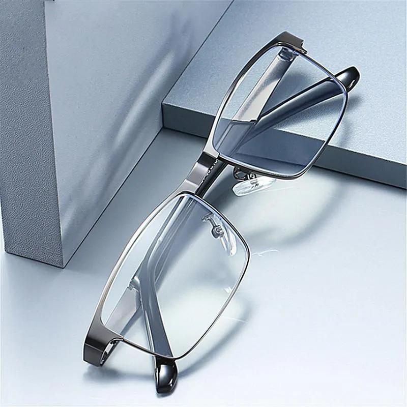 Stainless Steel Men Business Reading Glasses for Reader Mens Presbyopic optical Glasses +1.0 1.5 2.0 2.5 3 3.5 4.0