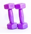 Home Exercise Hex Shape Vinyl Dumbbell Hand Weights Workouts Strength Training Dumbbell 4Kg Set of 2 For Men and Women