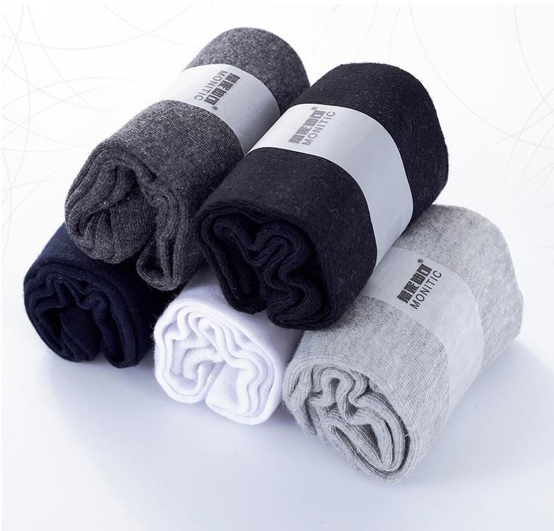 Ankle Cotton Socks for Business Men mixed colors 10pairs