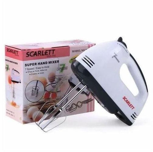 Scarlett Portable Super Hand Mixer Machine For Cake With Beaters