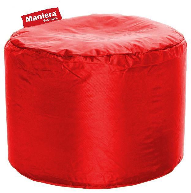 Maniera 1414 Footstool Bean Bag Waterproof - Red