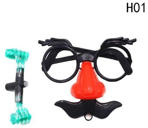 Fashion Hequeen Cute Clown Funny Glasses Beard Props Moving The Whimsy Glasses False Nose Hair