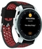 أشرطة رياضية Keeba 22 مم متوافقة مع ساعة Samsung Galaxy Watch 46mm Strap/Gear S3 / Huawei GT 2 حزام ساعة لينة قابلة للتنفس مع فتحات هواء ودبوس إطلاق سريع (أحمر)
