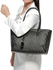 DKNY R1614303-009 Heritage Monogram Shopper Bag for Women - Black/Grey