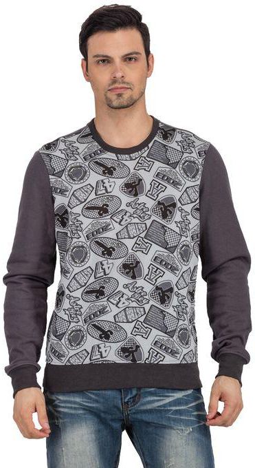 Ravin Printed Sweatshirt - Grey