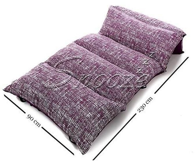 Snooze Floor Foldable Mattress (Purple Maze Design)