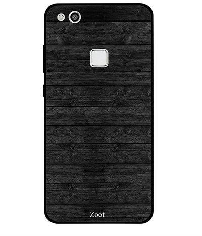 Protective Case Cover For Huawei P10 Lite Wooden Black