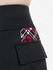 Plus Size High Waist Flap Pockets Plaid Grommets Pants - M | Us 10