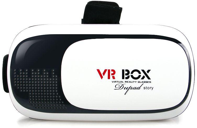 Dupad Story VR BOX VR02 Upgraded Version Virtual Reality 3D Glasses for Smartphone-Black and White