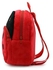 حقيبة ظهر محشوة على شكل رسومات كرتونية أحمر وأسود
