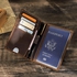CONTACT'S Leather Men Passport Wallets Slim Passport Cover Men Travel Wallet Card Holder