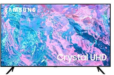 Samsung 55 Inch 4K UHD Smart LED TV with Built-in Receiver and Remote Control - Black - UA55CU7000UXEG [2023 Model]