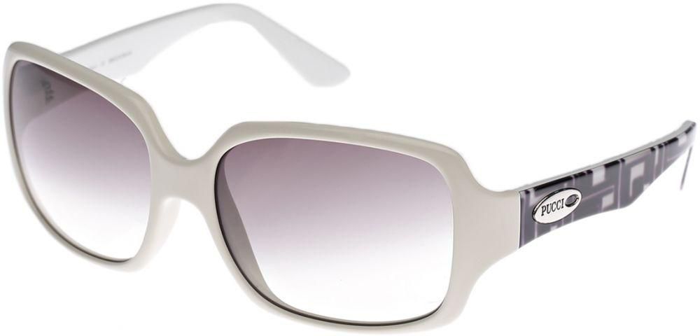 Emilio Pucci Square Women's Sunglasses - White EPUCCISUN-EP628S-108-59-17-125