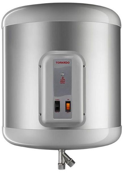 Tornado Electric Water Heater 55 L LED Lamp Silver EHA-55TSM-S