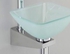San George Design Glass Wash Basin With Shelf And Waterfall Mixer + A Pop Up And Drainabwmsa 3010 CP