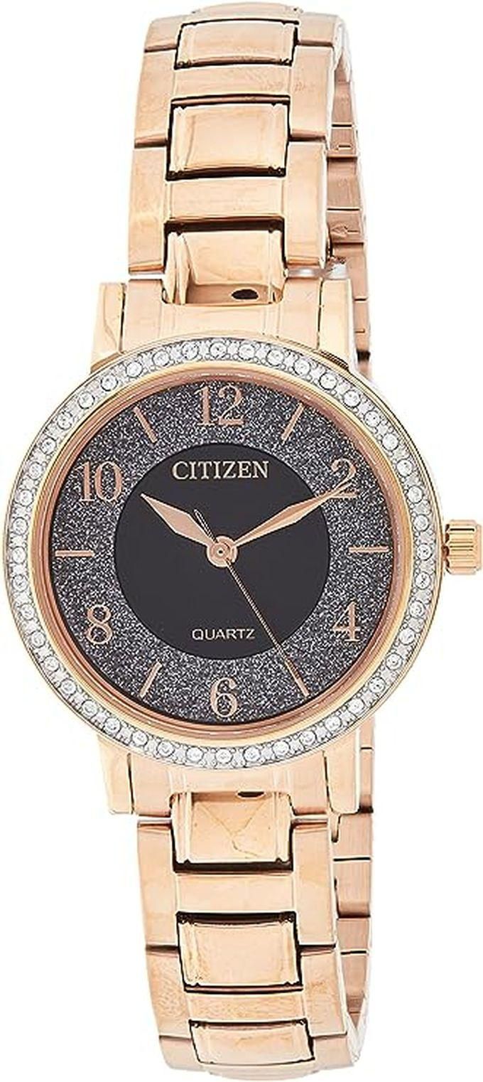 Citizen Watches Citizen Watch For Women, Automatic Movement, Analog Display, Gold Stainless Steel Strap-EL3048-53E