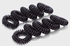 ربطات شعر مطاطية حلزونية أسود
