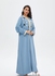 Spring and autumn leisure long skirt long loose waist cardigan rayon solid color