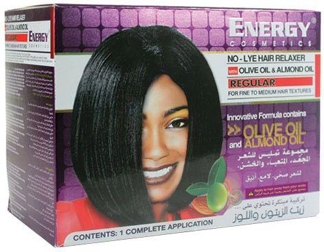 Energy Cosmetics No-lye Hair Relaxer With Olive Oil & Almond Oil - Regular