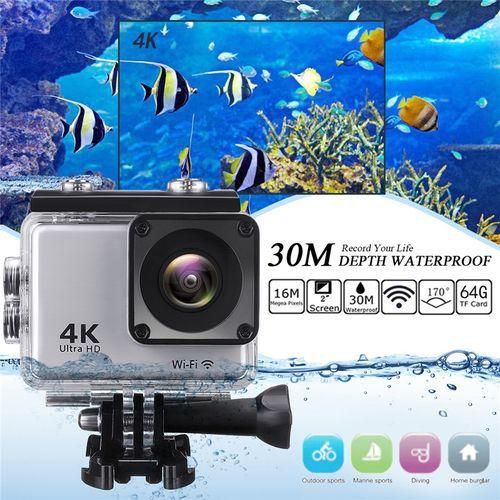 Generic 2.0'' WiFi AIR Waterproof Sport DV Action Full HD Camera Touch Screen Silver