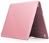 غطاء صلب لجهاز MacBook Air 13 بوصة A2337 M1 A2179 A1932 جراب واقٍ 2020-2018 خفيف الوزن ومقاوم للخدش باللون الوردي