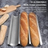 Baguette Pan, Fulimax French Bread Pans For Baking Pan, Nonstick 3 Slots Perforated Italian Loaf Pan Mold Long French Bread Pan, Silver
