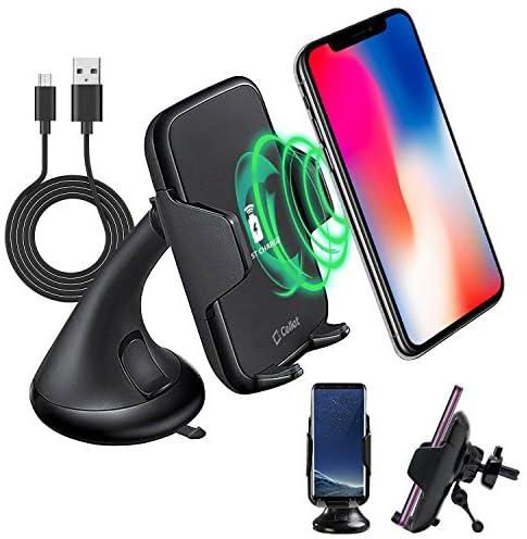 cellet Wireless 10 Watt/2.1 Ampere Fast Charger Smartphone Holder for Apple iPhone XS/XS Max/XR/X/8/8Plus