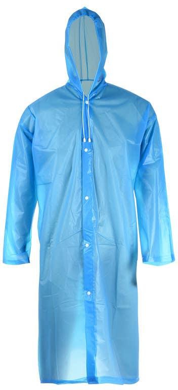 Get Al Ezz Reusable Waterproof Rain Jacket, Free Size - Blue with best offers | Raneen.com