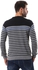 Ted Marchel Round Striped Black & Grey Sweater