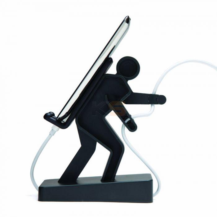 Creative Mobile Phone Stand Holder for  Smartphone iphone 4/iphone 4s/3G/3GS/Touch/Samsung/HTC-White