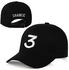 BlueLife Chance 3 Embroidery Hip Hop Cap Rapper Baseball Hat For Men/Women -Black
