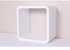 Square Wooden Wall Cubes Set - 3 Pcs - White
