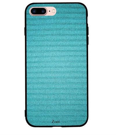 Skin Case Cover -for Apple iPhone 8 Plus Sky Blue Textile Pattern Sky Blue Textile Pattern