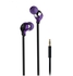 iLuv Party On (iEP314) Tangle-Resistant Ergonomic And Comfortable Fit Stereo Earphones, Purple