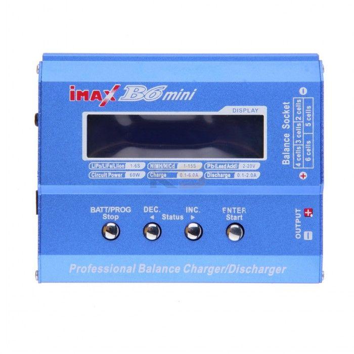 B6 Mini Professional Balance Charger / Discharger For RC Battery Charging-Blue
