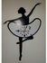 Meko Arts B5020 - Wooden Ballerina Clock - Black & White