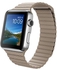 Apple Watch Series 1 - 42mm Silver Stainless Steel Case with Stone Leather Loop, MJ432AE/A