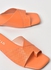 Cross-Over Broad Strap Flat Sandals Tan