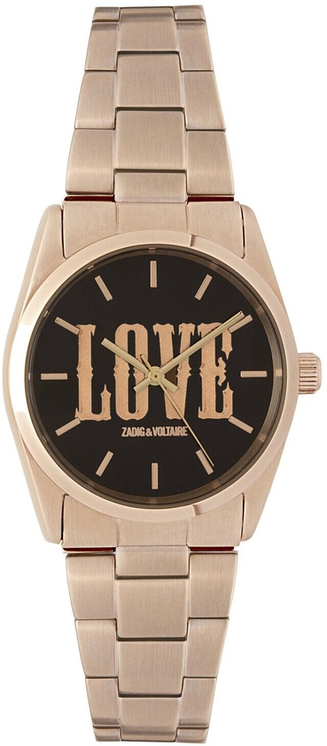 Zadig &amp; Voltaire Unisex&#39;s Rose Gold Analog Stainless Steel Band Watch - Zvt103