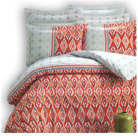 Family Bed Flat Bed Sheet Cotton Touch 4 Pieces Multi Color CT_164