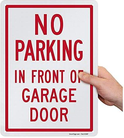 لافتة "No Parking - This Space is Reserved" | 10 انش × 14 انش من الالومنيوم العاكس بدرجة هندسية