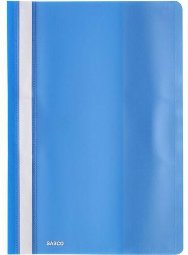 Sasco Pack Of 12 Fs Plastic Files With Pocket - Blue