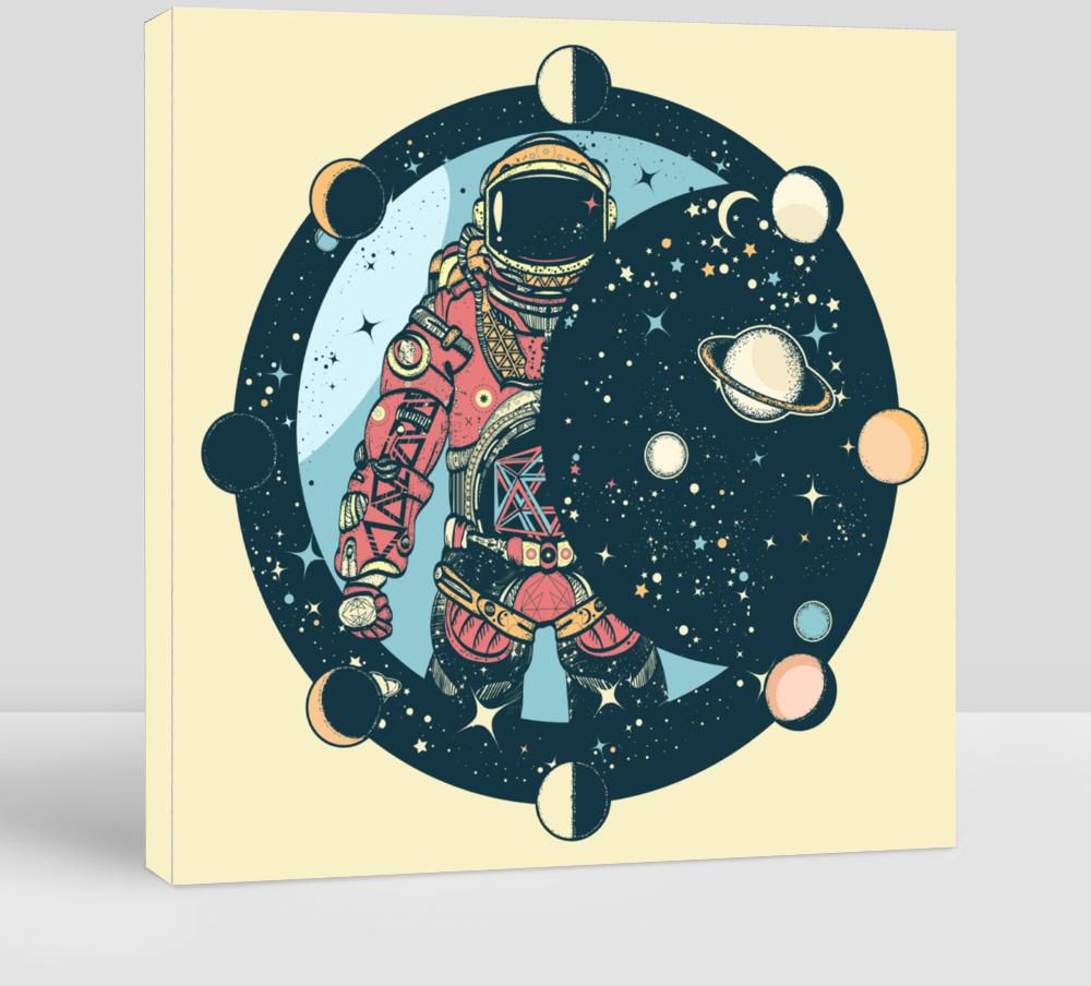 Astronaut And Solar System