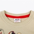 Beige T-Shirt  For Boys Size - 3 - 4 Years